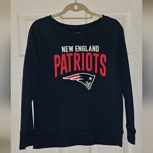 NFL New England Patriots Women's Navy Sweatshirt